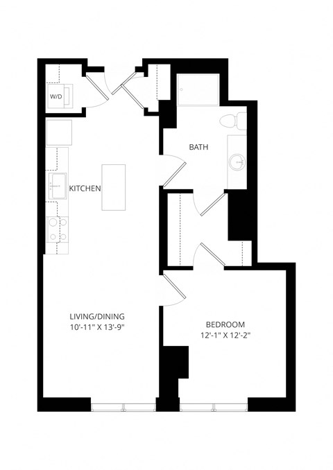 a floor plan of a house with an open floor plan